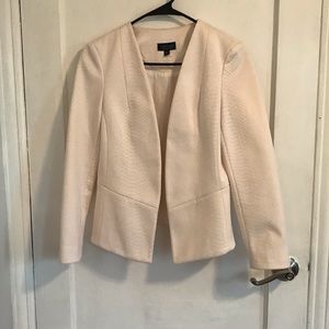 Top shop white snakeskin embossed blazer